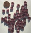 50 9mm Triangle Beads - Amethyst
